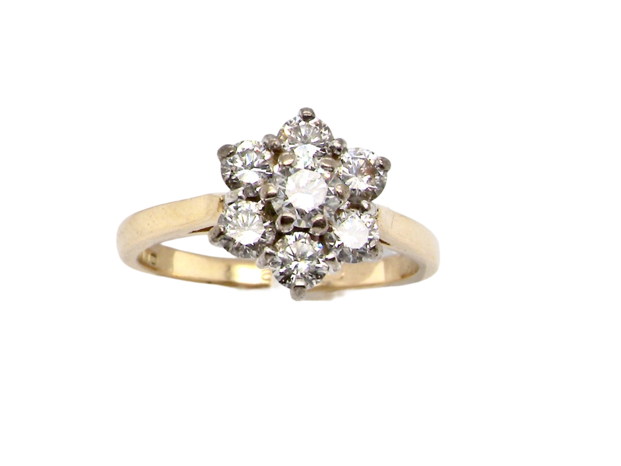 diamond cluster ring