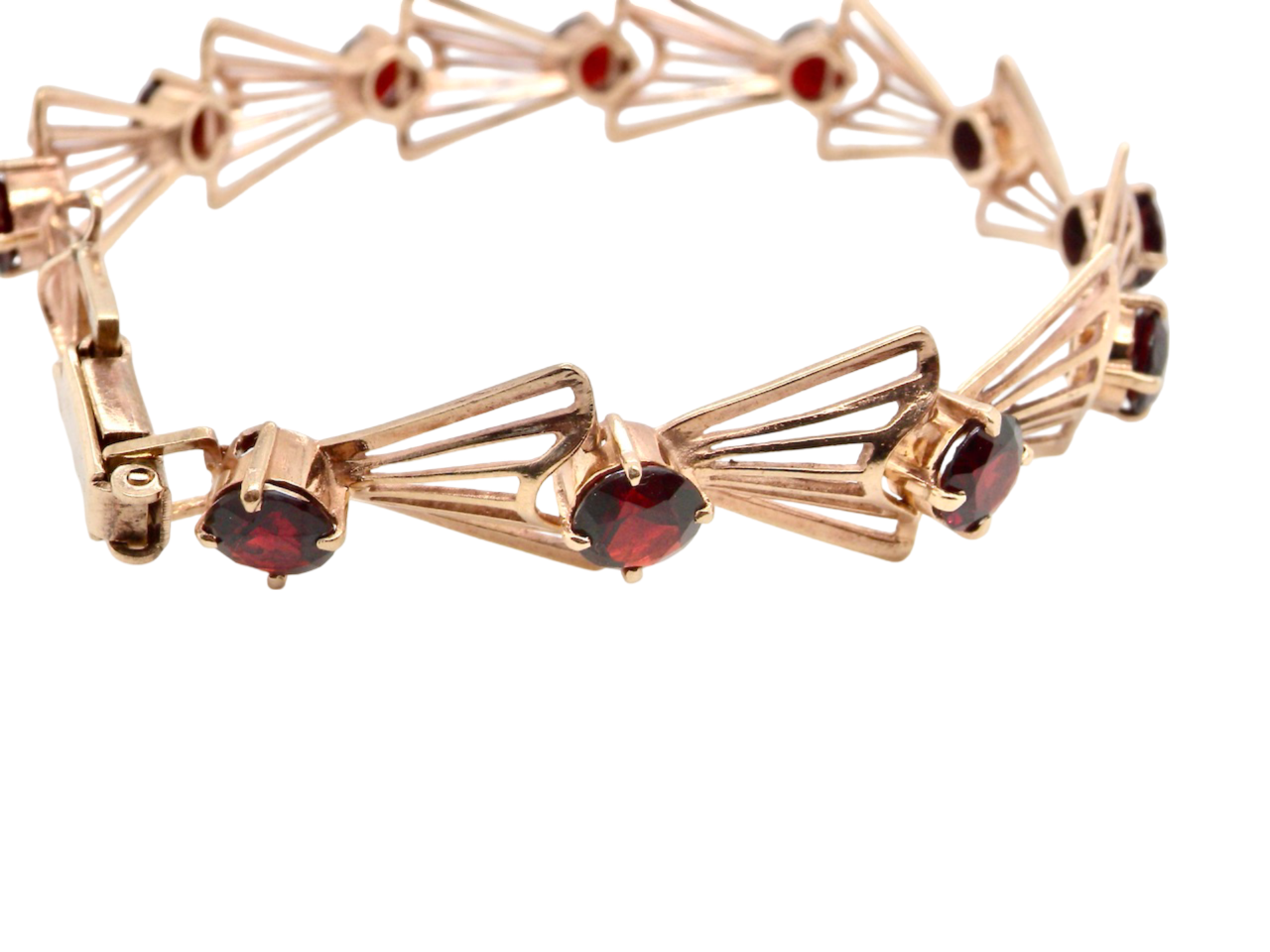 gold Garnet Bracelet