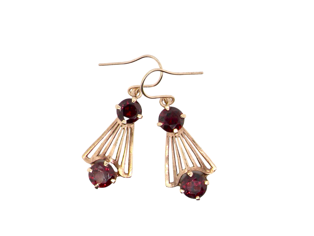 A pair of vintage Garnet Earrings