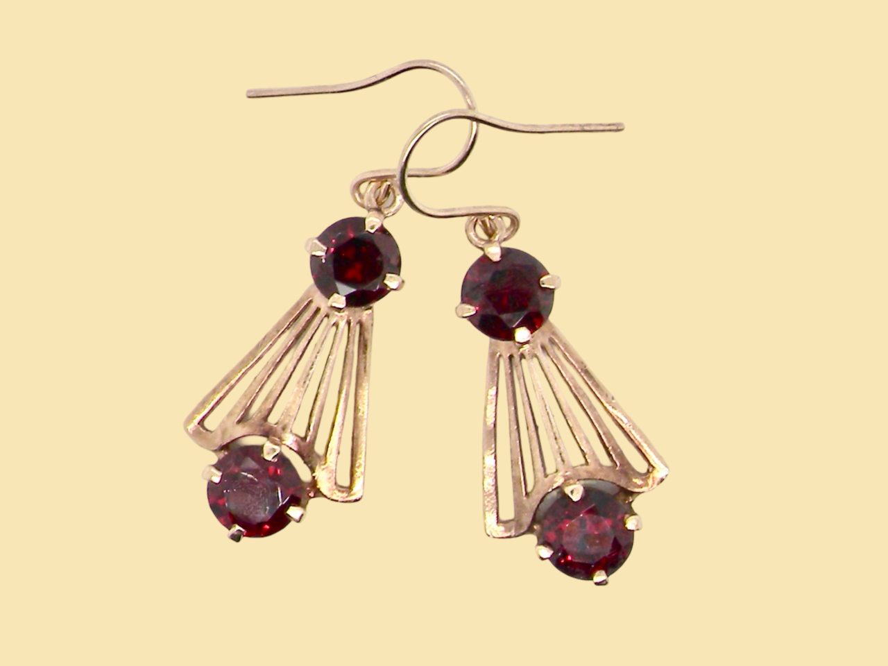 vintage Garnet Earrings