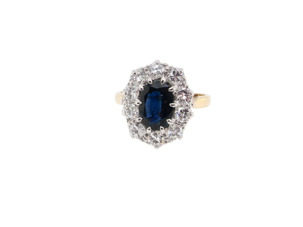 An exceptional sapphire and diamond ring