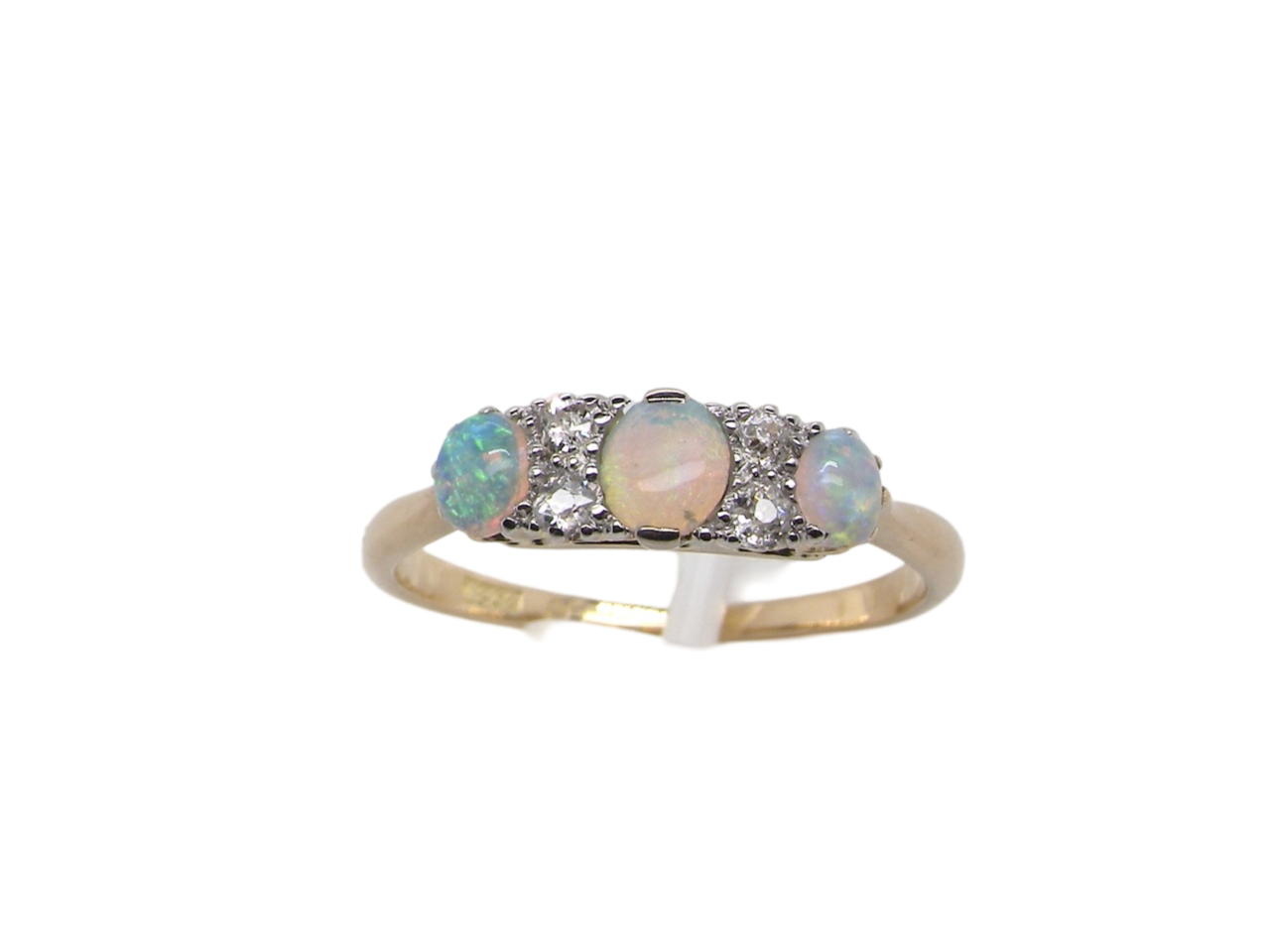  opal and diamond ring