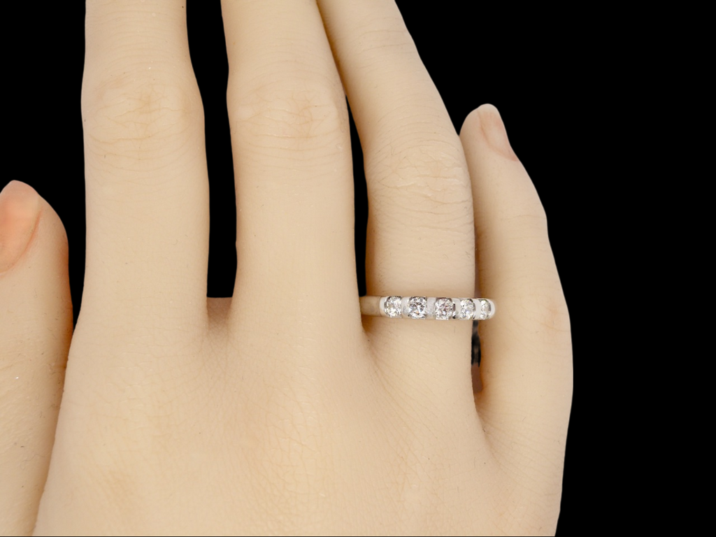 Half carat diamond eternity ring