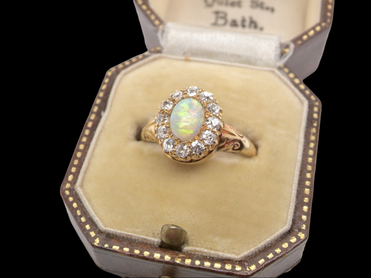  opal and diamond ring