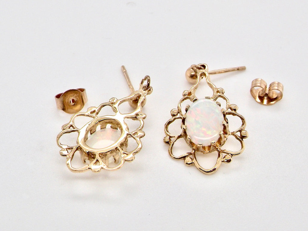  opal drop earrings