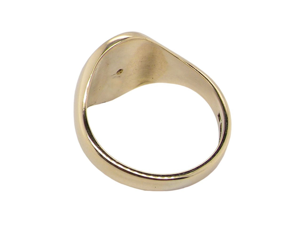 rear view 18 carat gold signet ring