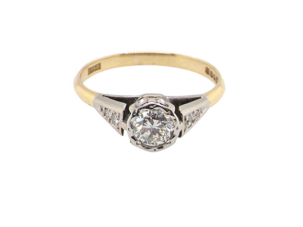 A classic solitaire diamond ring