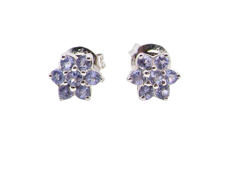 A pair of Tanzanite earrings