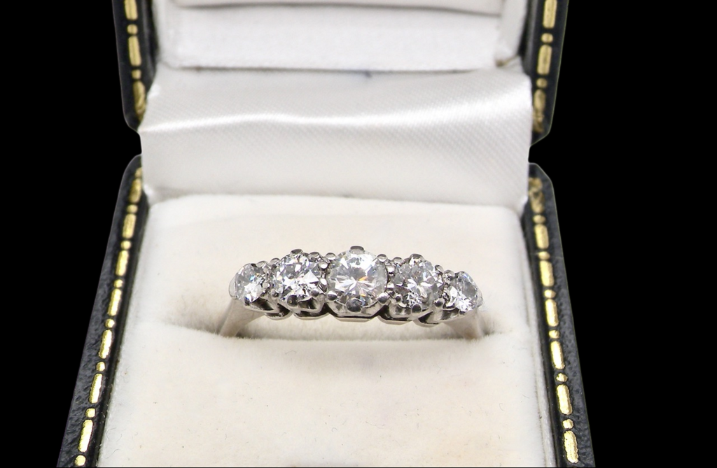 5 stone diamond ring