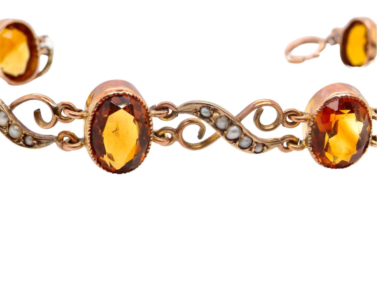  citrine and pearl bracelet