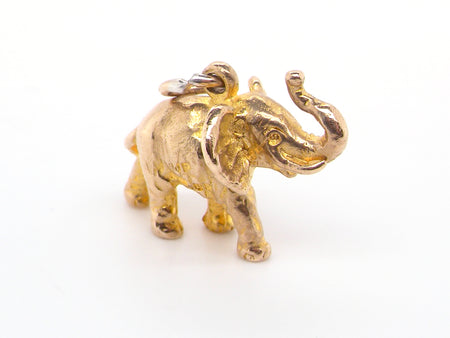 A solid Elephant gold charm