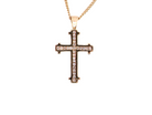 A Diamond Set Cross and Chain