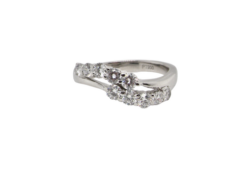 A platinum diamond ring
