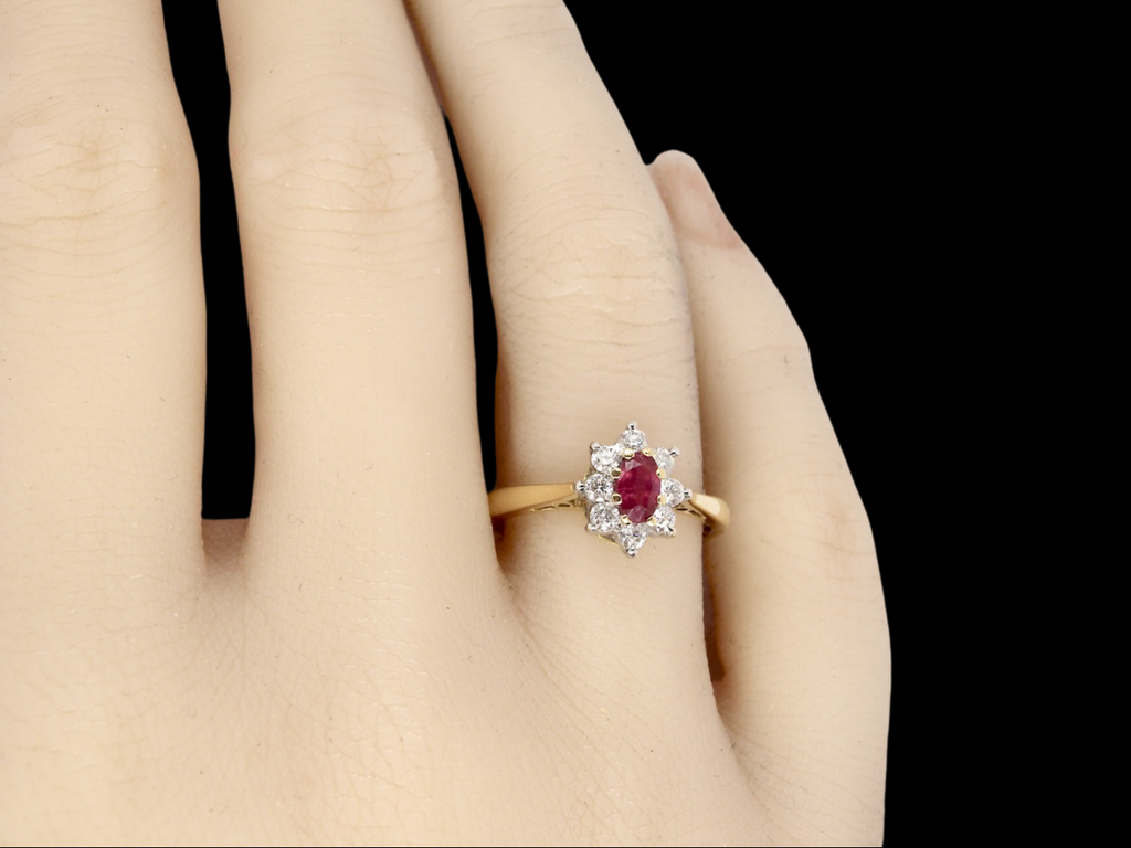 A  Ruby and Diamond ring
