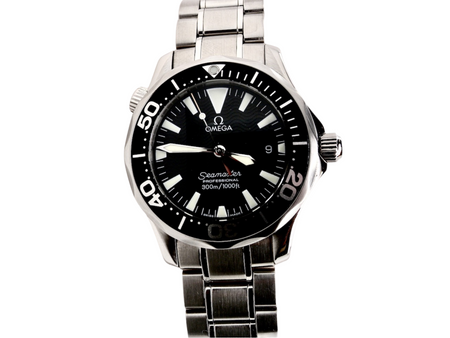An Omega Mid-Size Seamaster Wrist Watch