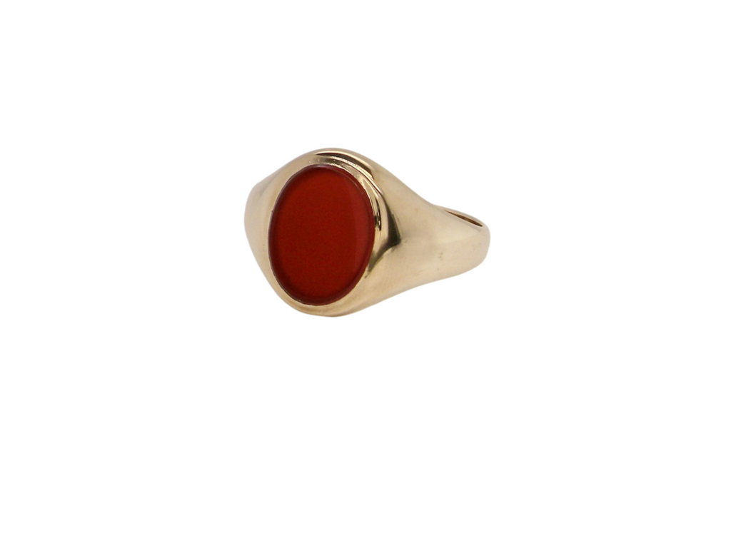 A man's Cornelian Signet Ring