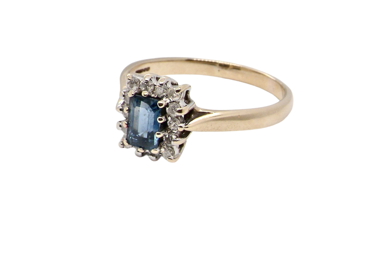 A Sapphire and Diamond Ring