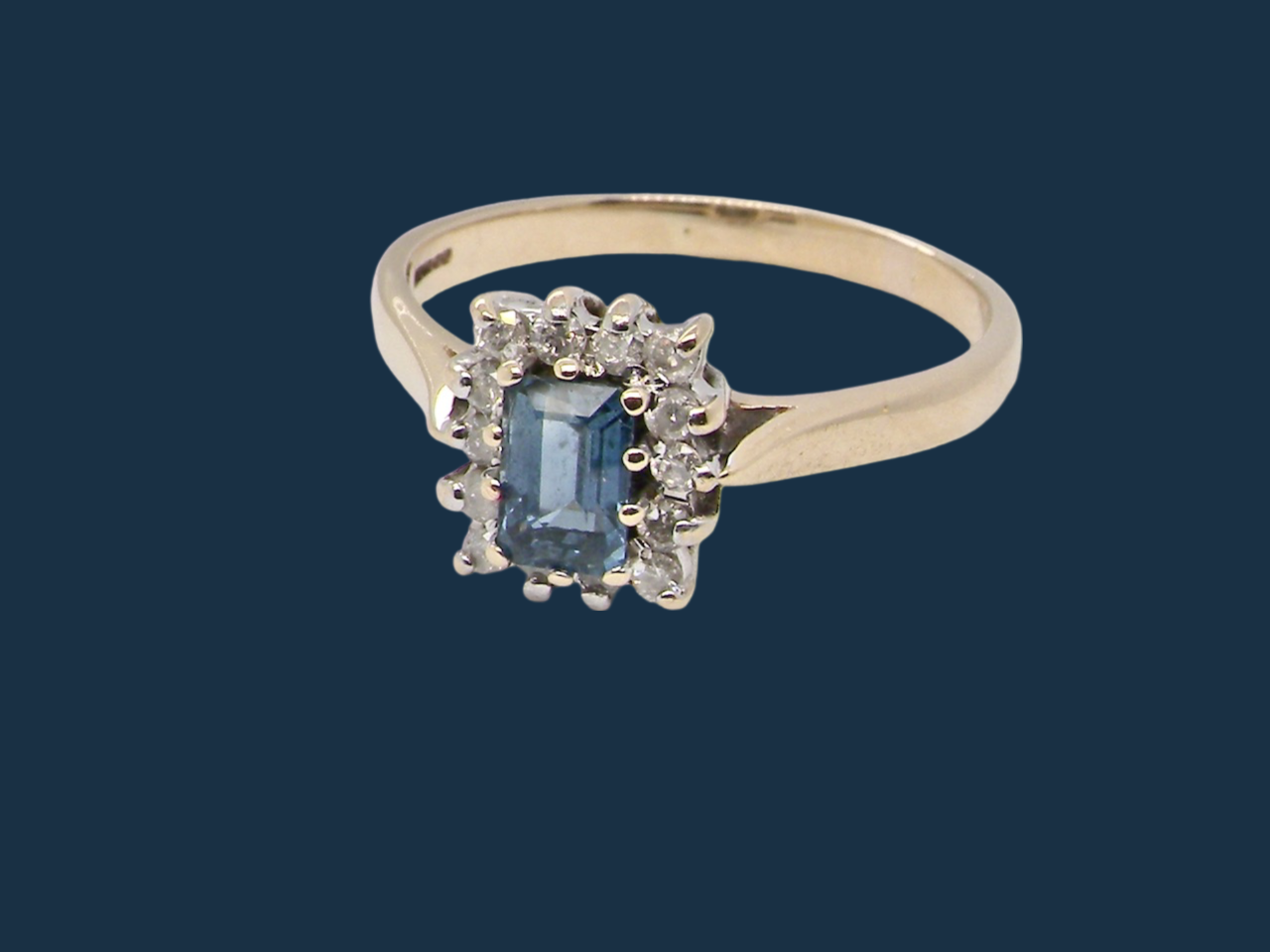 Sapphire and Diamond Ring