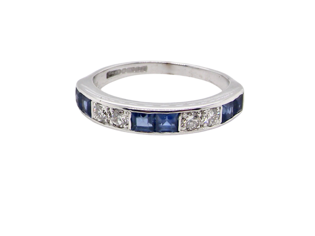 A Sapphire and Diamond Eternity Ring