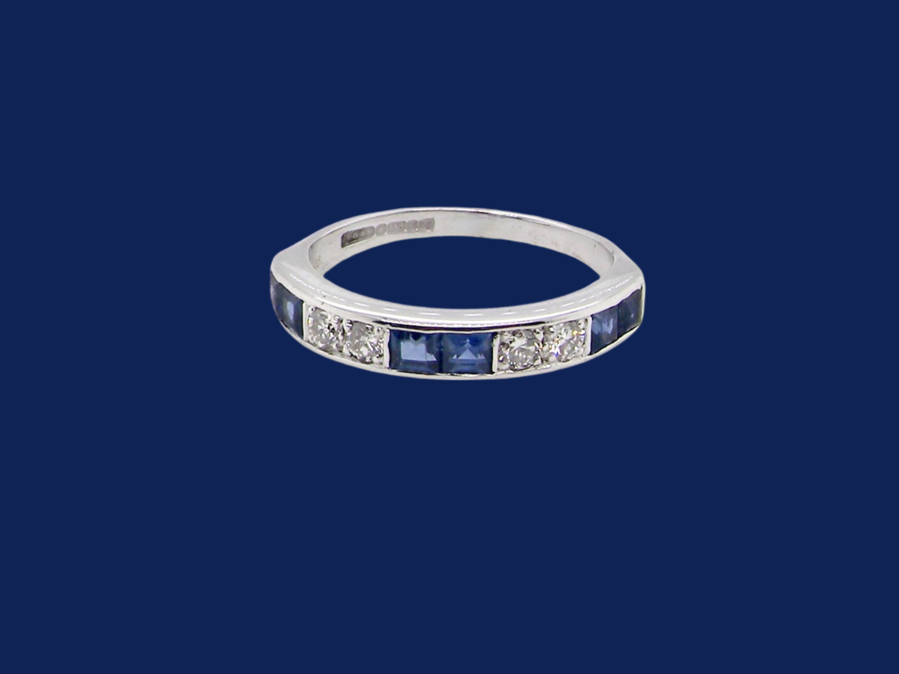 Sapphire and Diamond Eternity Ring