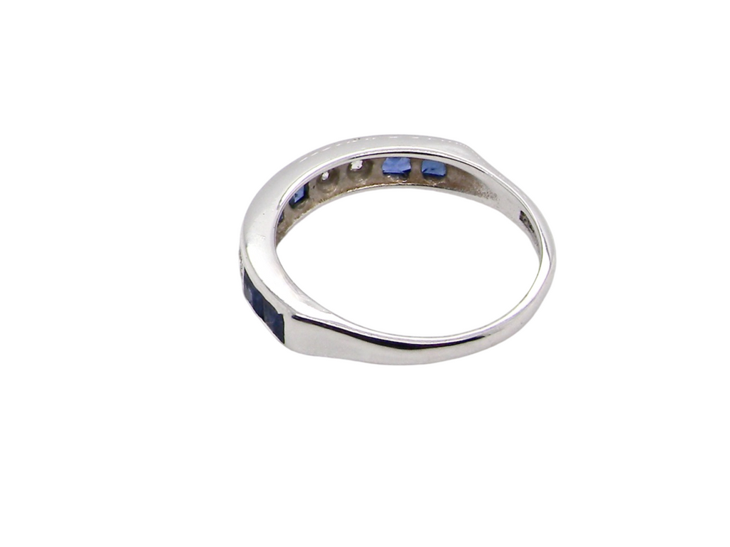A Sapphire and Diamond Eternity Ring rear view
