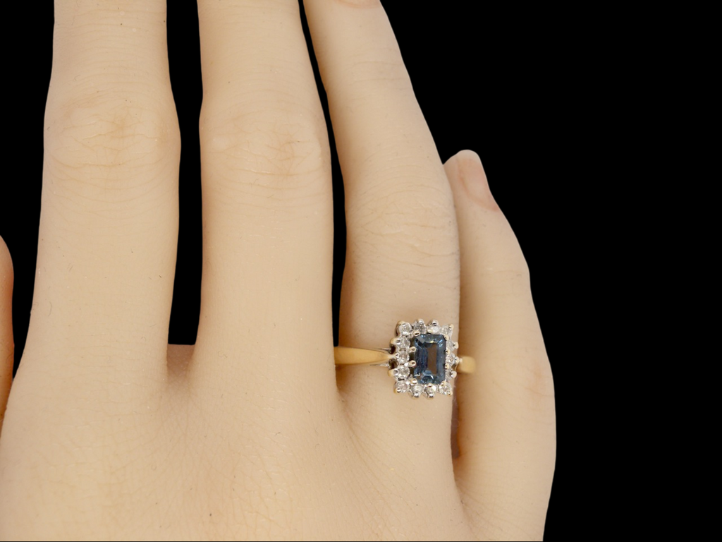 A traditional Sapphire and Diamond  Ring