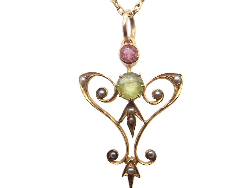 Victorian stone set pendant