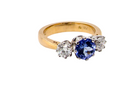  Tanzanite and Diamond Ring