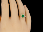 emerald and diamond ring