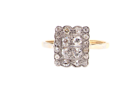 A fine Diamond Cluster Ring