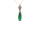 A Tourmaline and Diamond Pendant