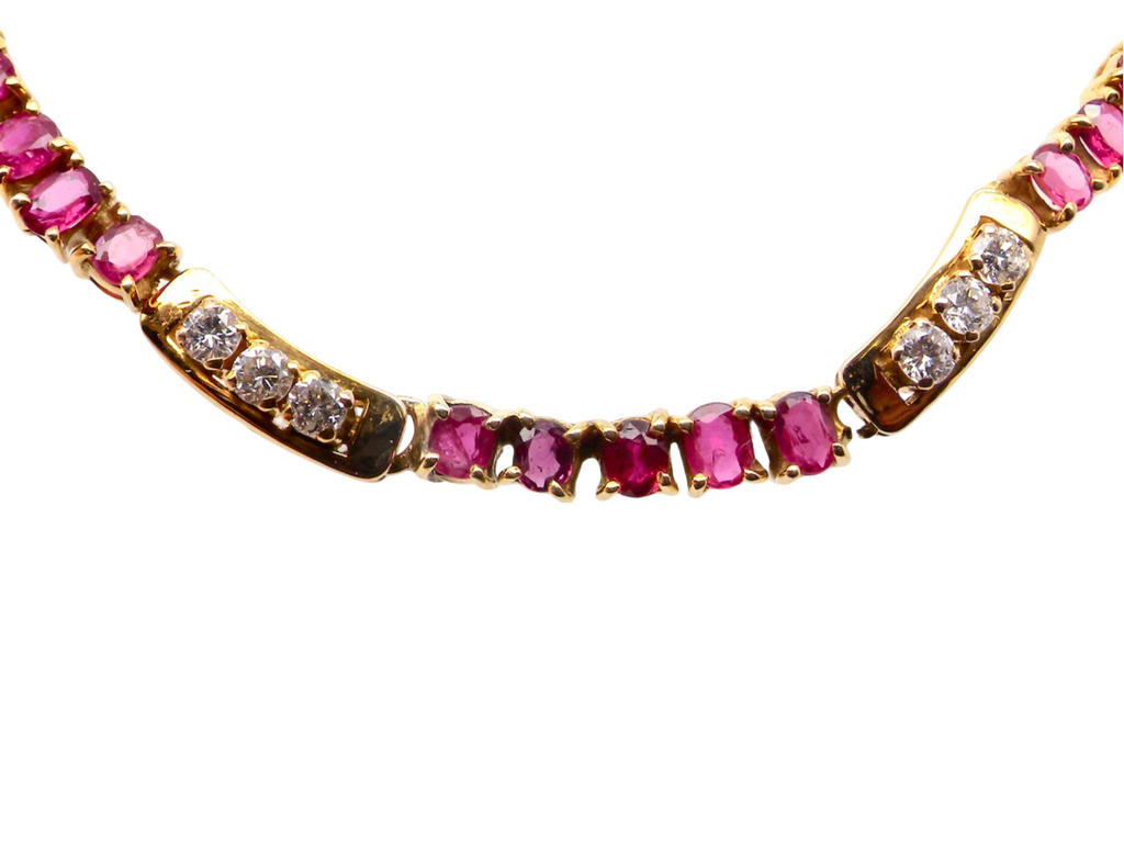 A Ruby and Diamond Necklace front
