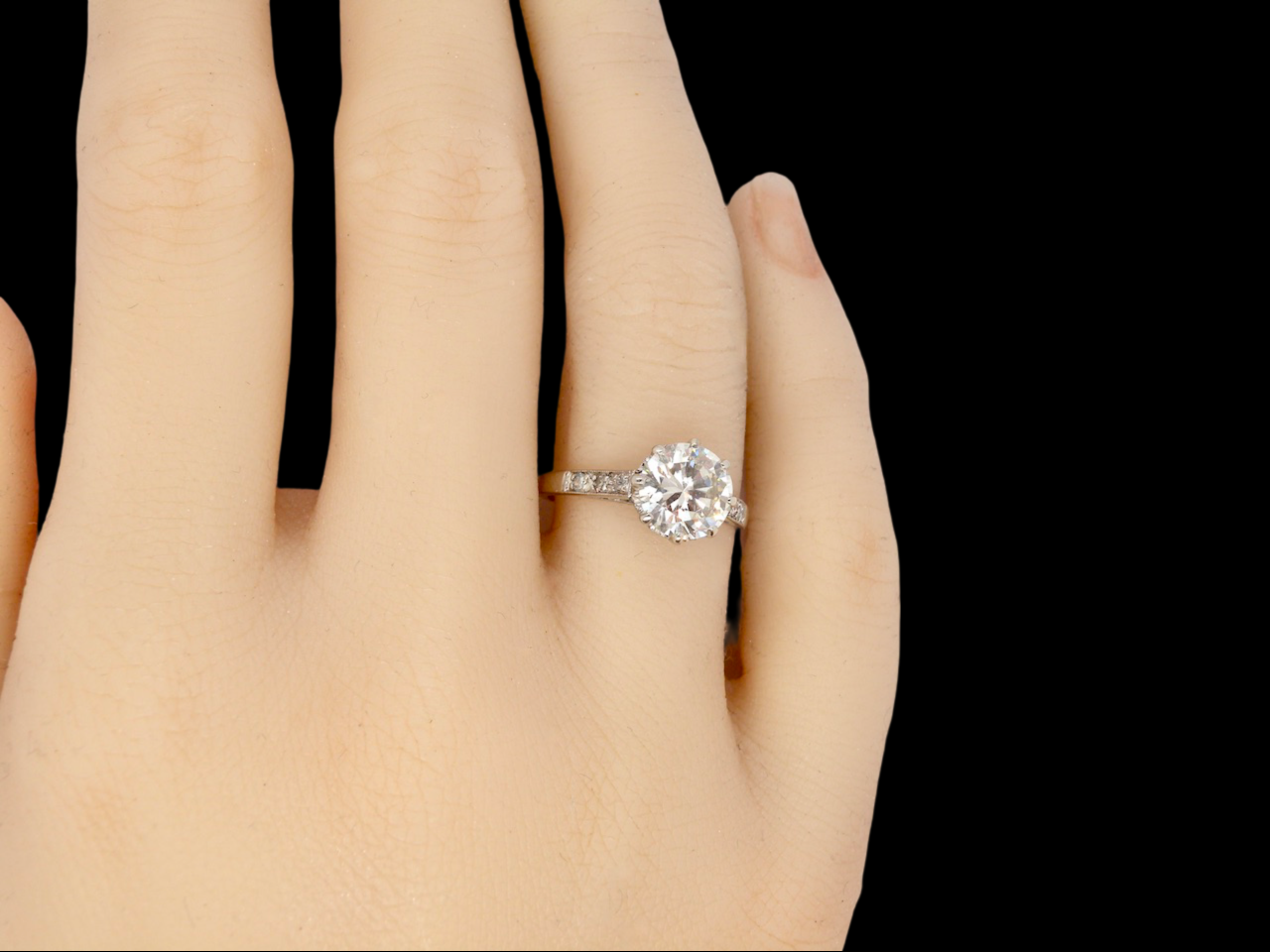 Platinum Solitaire ring