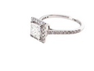 Princess Cut Diamond Cluster Ring