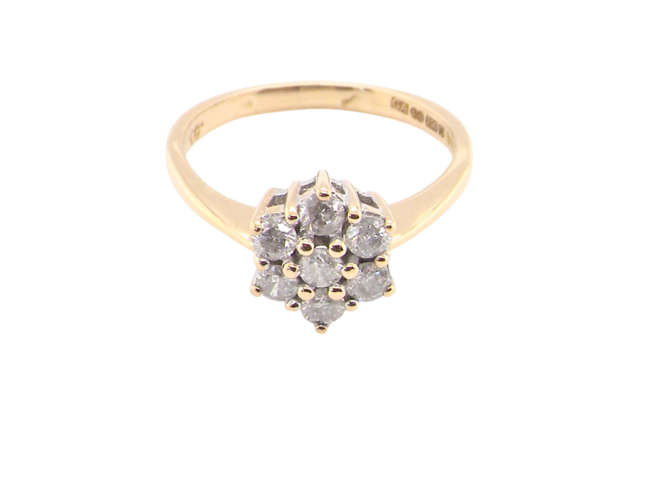  diamond cluster ring