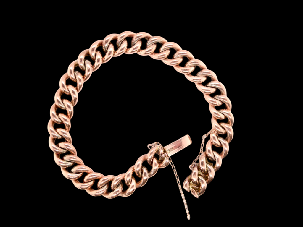 A vintage curb link bracelet