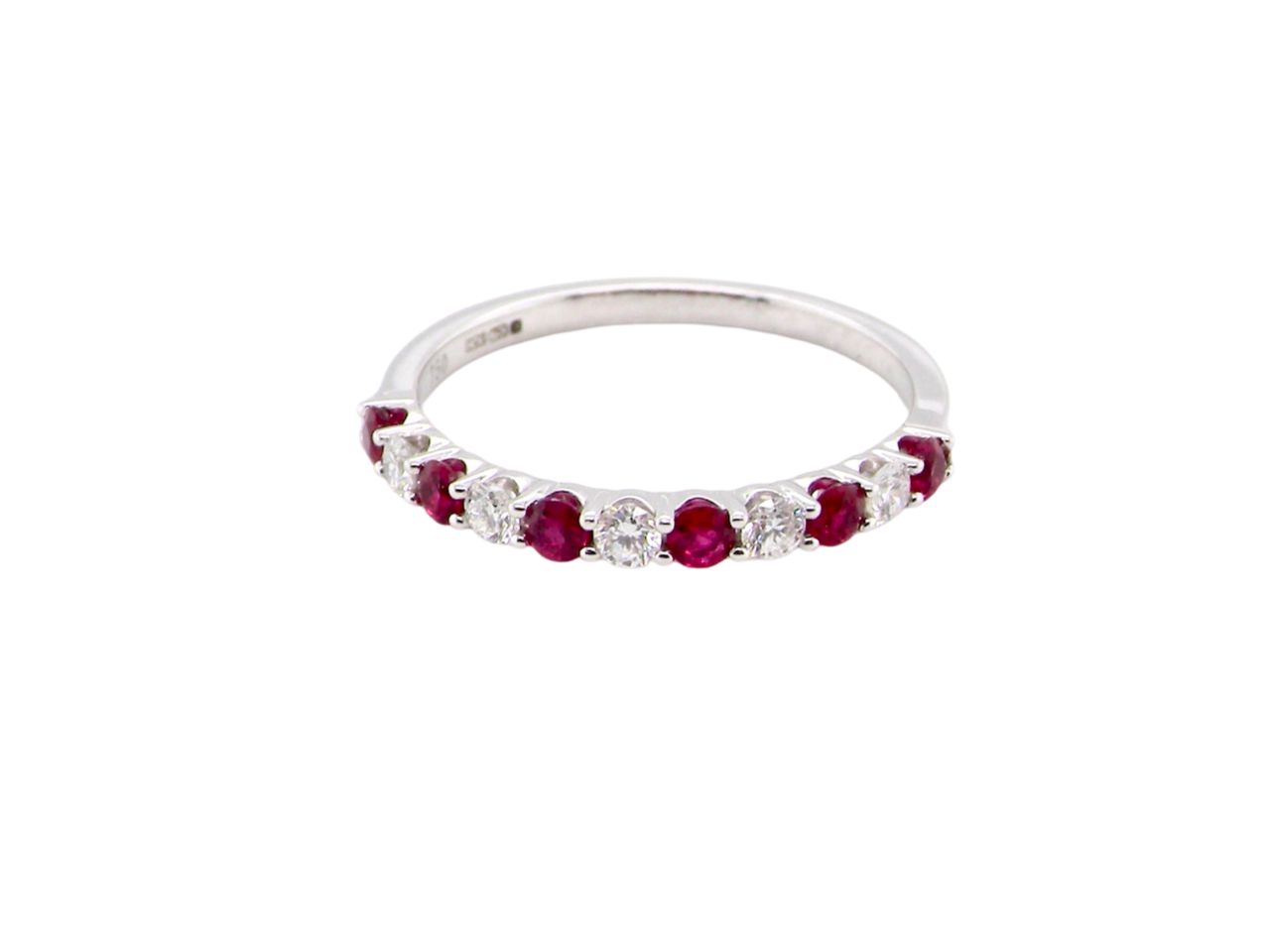 ruby and diamond eternity ring