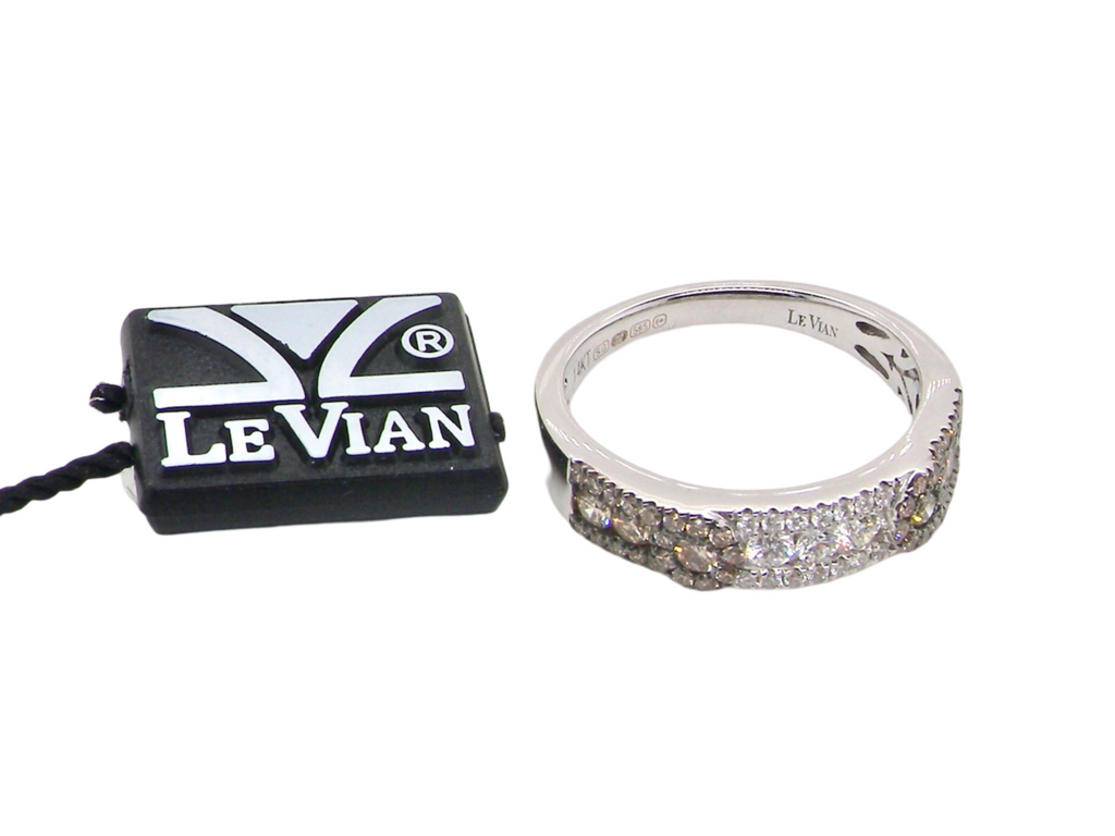 white gold Le Vian Diamond Half Hoop Ring