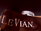 A Le Vian Diamond Half Hoop Ring with ribbons