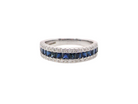  sapphire and diamond eternity ring