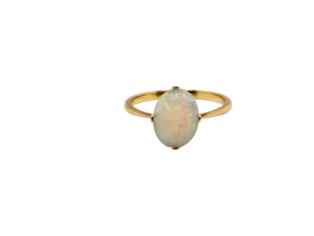 A single stone Opal Ring