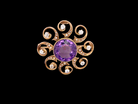  Amethyst and Diamond Brooch