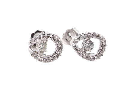 A pair of Diamond Earrings