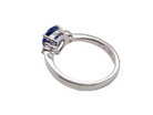 A Tanzanite and Diamond Ring rear view