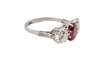 A fine early 20th century Ruby and Diamond Ring side view