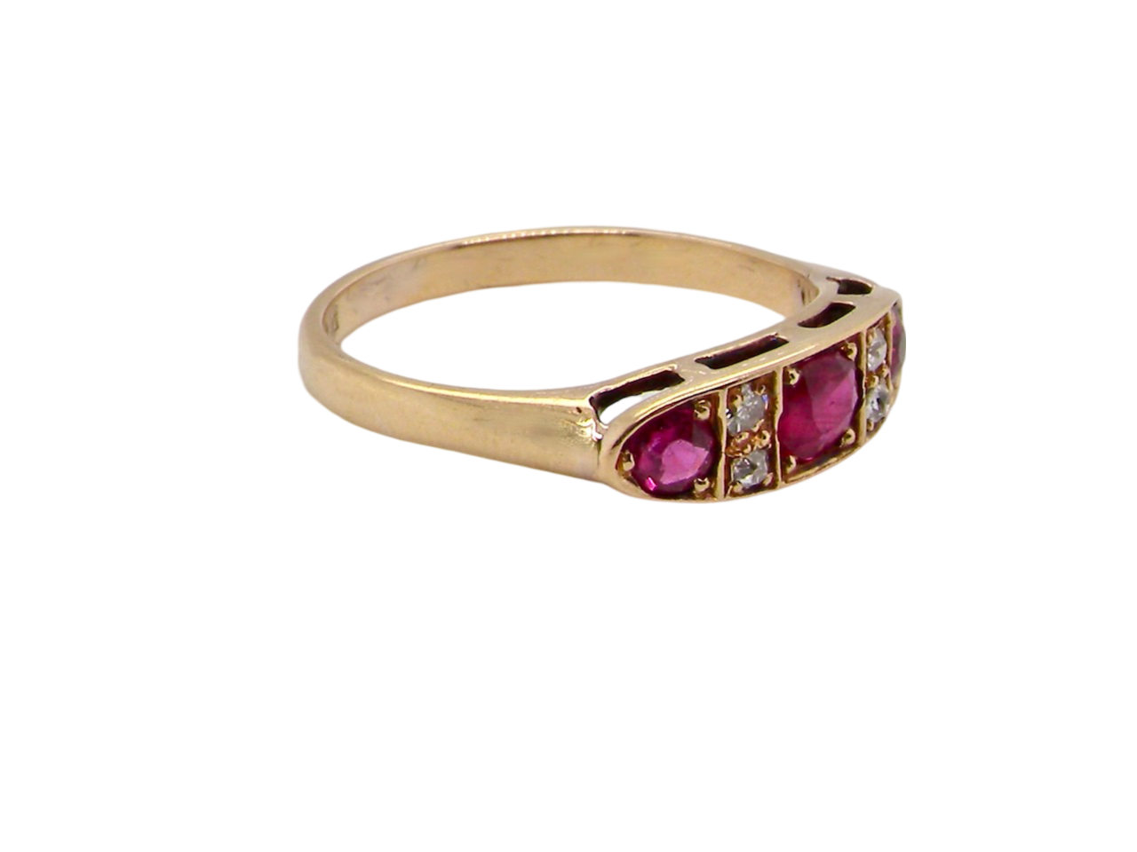 Edwardian Ruby and Diamond Ring