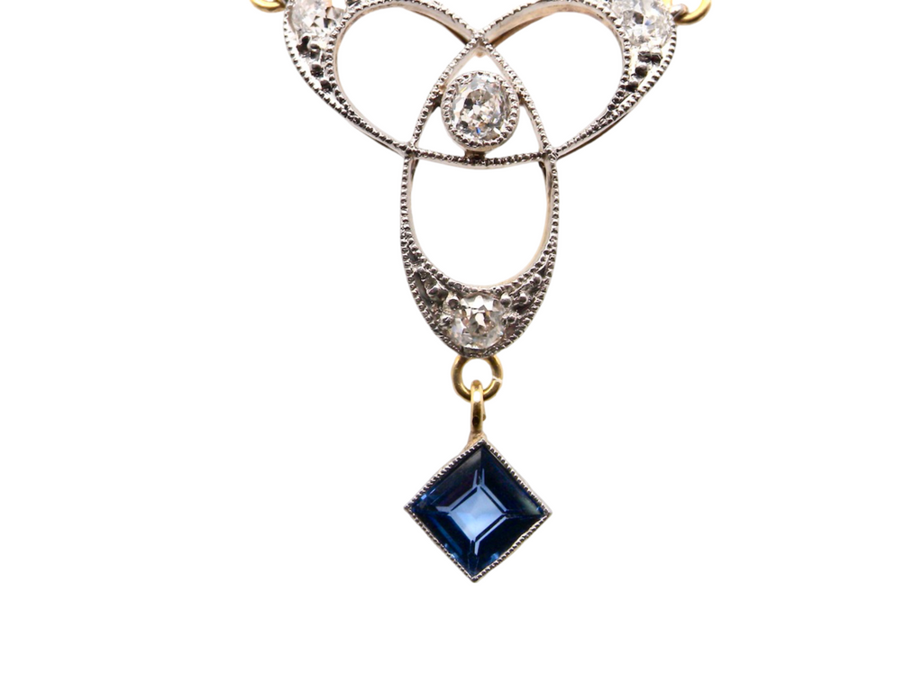  Sapphire and Diamond Pendant