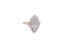 A vintage marquise shaped Diamond Cluster Ring