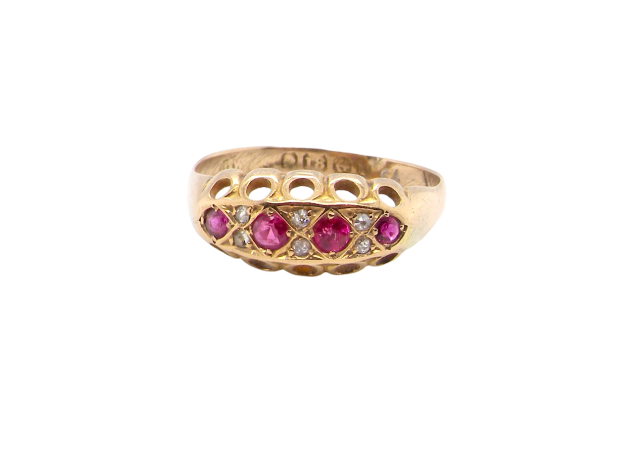  antique ruby and diamond ring