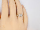 A Vintage Two Stone Diamond Ring finger view